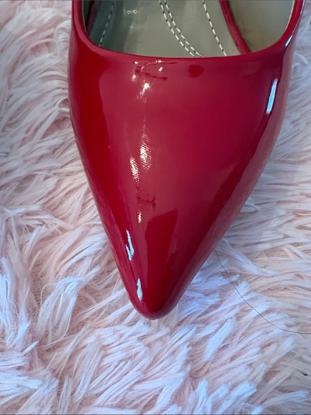 Red Patent Pointed-Toe Heels Dream Pairs - Picture 5 of 8